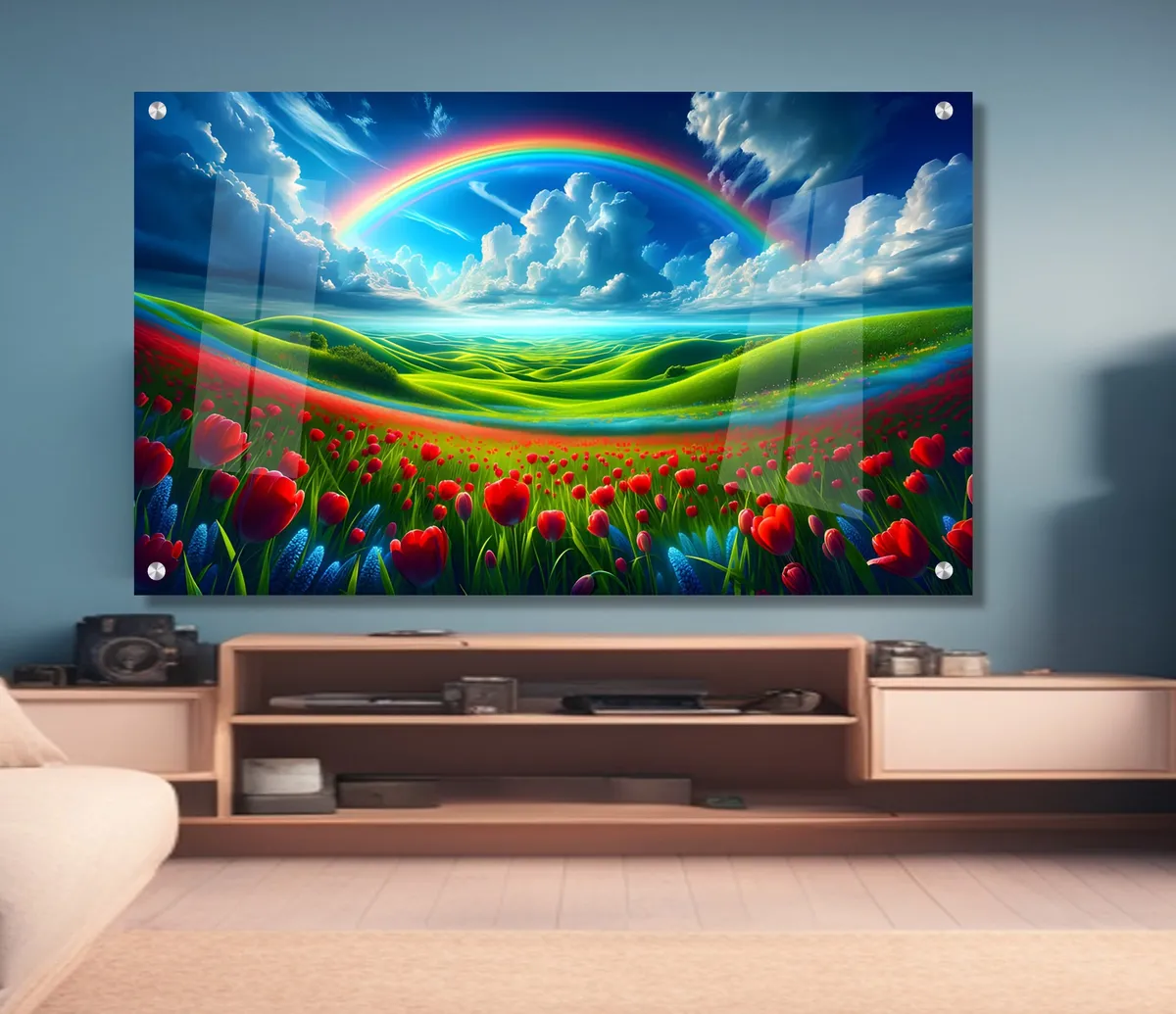 תמונת זכוכית מרהיבה לסלון ולמשרד