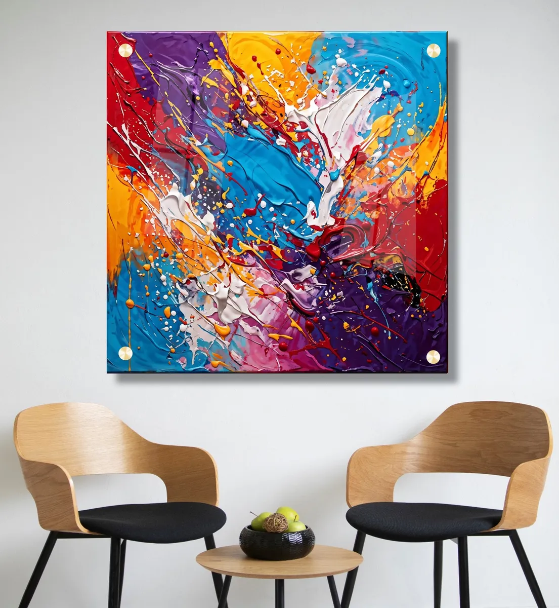 סערת צבעים - תמונת זכוכית בגוונים מדהימים