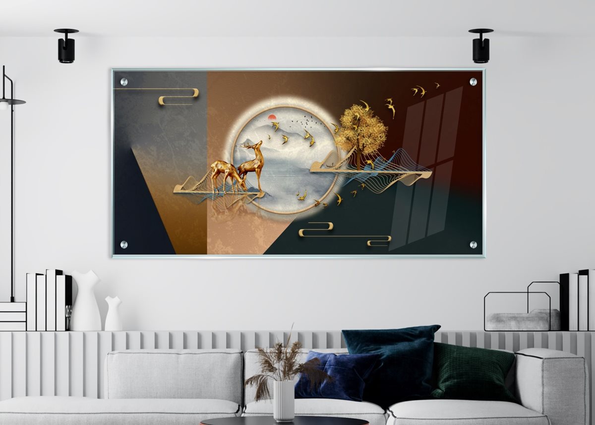 תמונת זכוכית מרהיבה לסלון ולמשרד