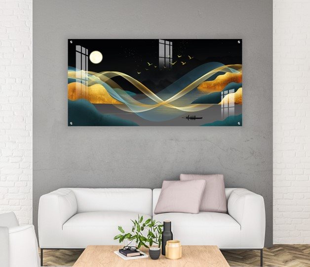 תמונת זכוכית מרהיבה לסלון ולמשרד