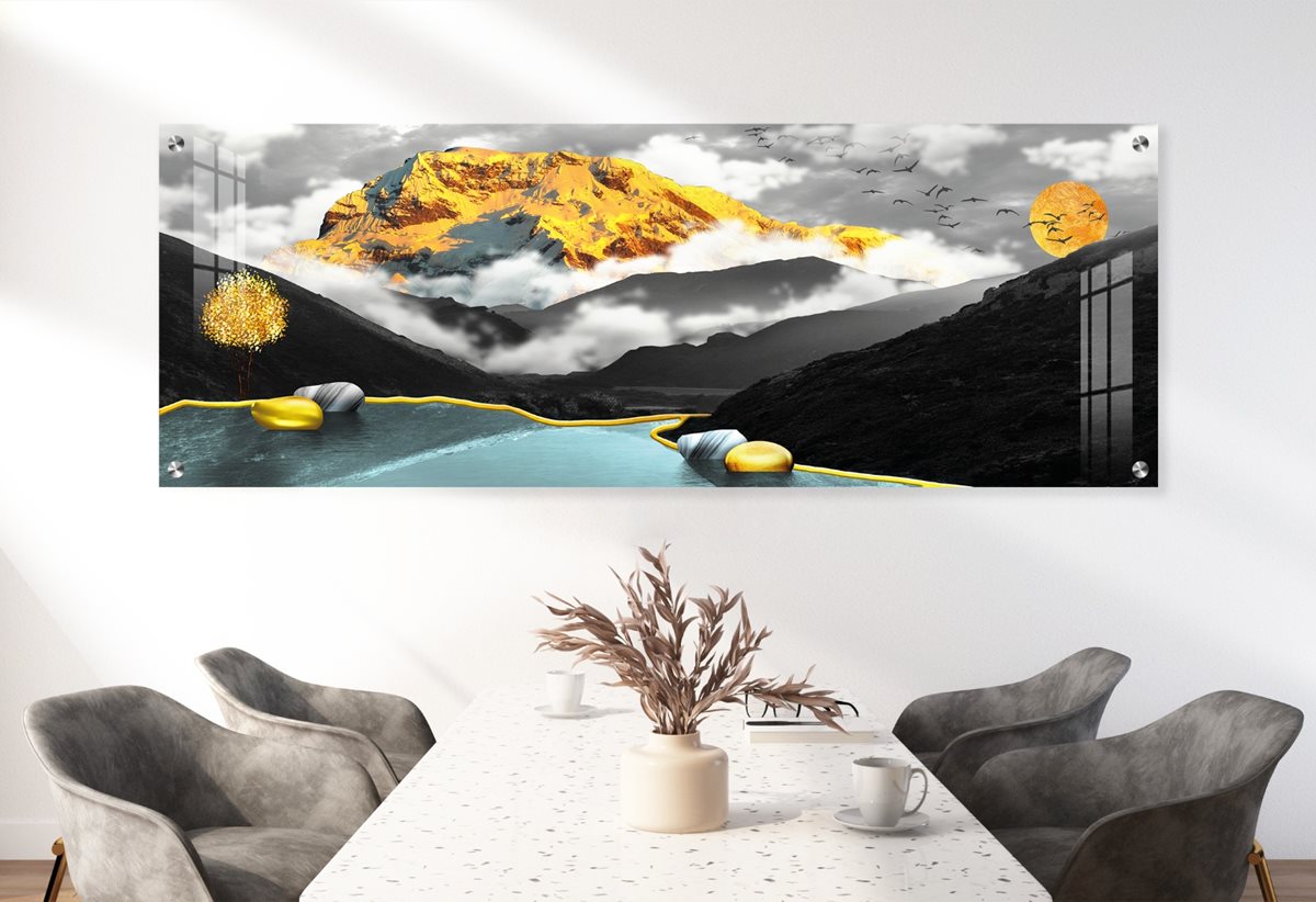 תמונת זכוכית מרהיבה לסלון ולמשרד