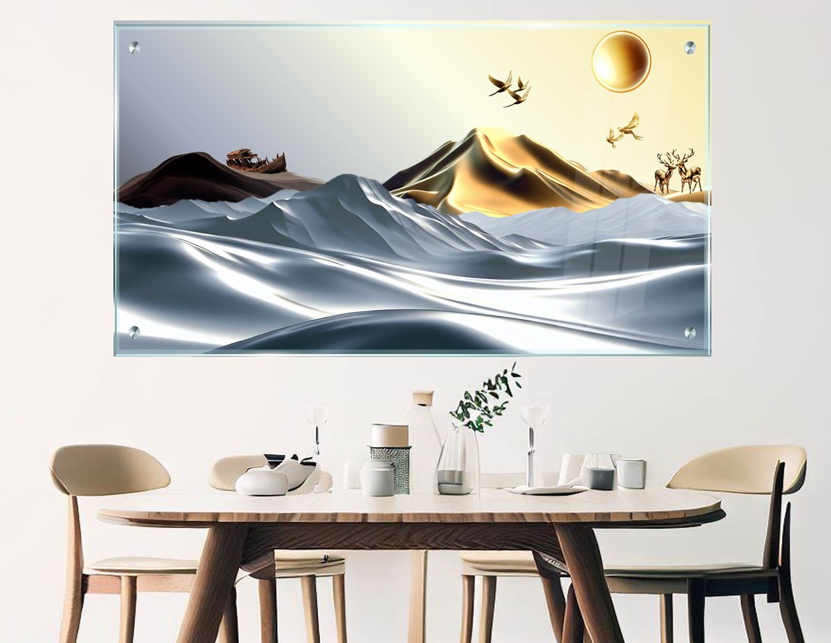 תמונת זכוכית מרהיבה לסלון ולמשרד