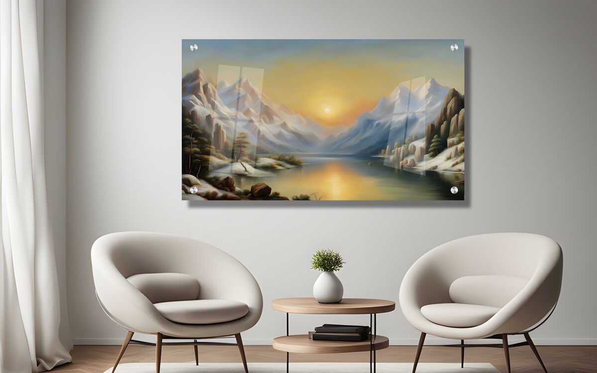 תמונת נוף ריאליסט - זכוכית איכותית