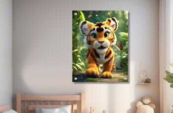 תמונת זכוכית לחדרי ילדים גור אריה