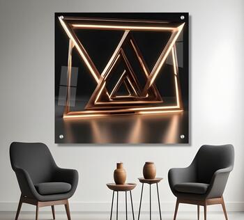 תמונת זכוכית משולשי מגדל