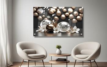 תמונת זכוכית מרהיבה לסלון ולמשרד "הירח הקסום"