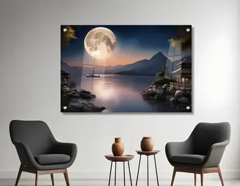 תמונת זכוכית מרהיבה לסלון ולמשרד