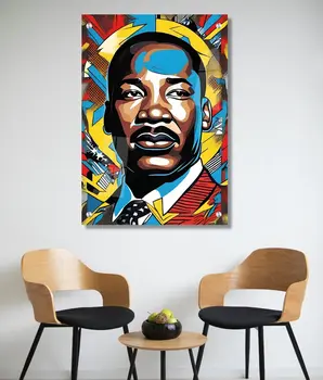 תמונת זכוכית של מרטין לותר קינג