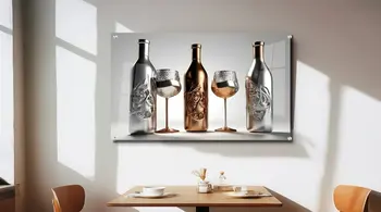 תמונת זכוכית - "יינות כסופים"