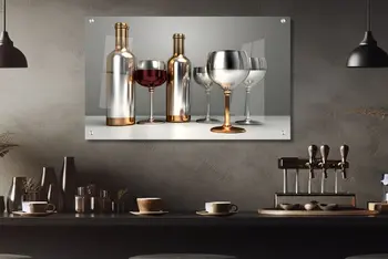 תמונת זכוכית יוקרתית למטבח ולפינת האוכל