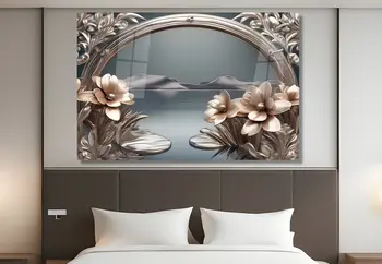 תמונת זכוכית מרגיעה לחדר שינה