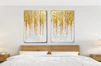 סט 2 תמונות זכוכית