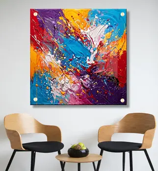 סערת צבעים - תמונת זכוכית בגוונים מדהימים