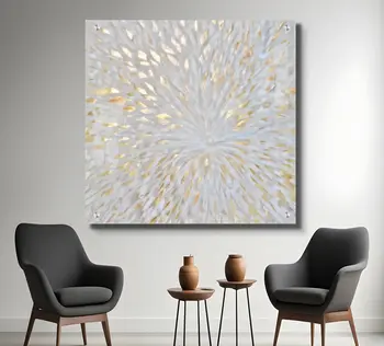 תמונת זכוכית מרהיבה לסלון ולמשרד - "היהלום הקסום"