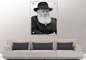 תמונת זכוכית - הרבי מלובביץ