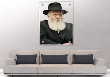 תמונת זכוכית - הרבי מלובביץ