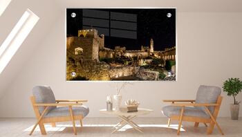 תמונת זכוכית - לילה מול חומות העיר