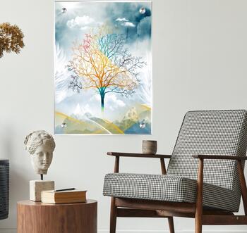 תמונת זכוכית מרהיבה לסלון ולמשרד