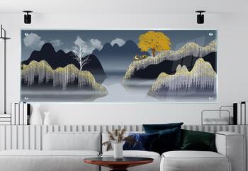 תמונת זכוכית מרהיבה לסלון ולמשרד