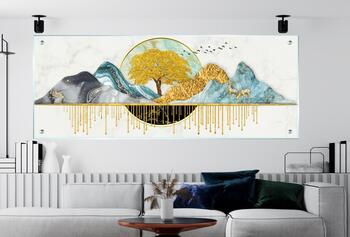 תמונת זכוכית מרהיבה לסלון ולמשרד