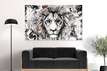 תמונת זכוכית חדרי ילדים אריה