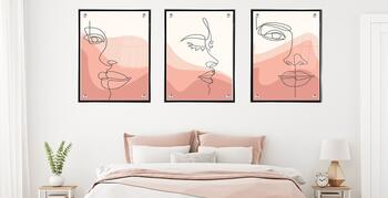 סט 3 תמונות זכוכית