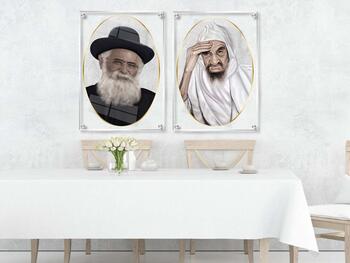 צמד תמונות - זכוכית מעוצבות - משלוח חינם!