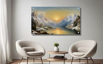 תמונת נוף ריאליסט - זכוכית איכותית