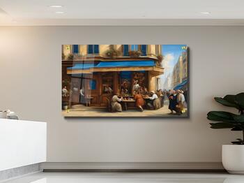 ציורי הרחוב האירופאי - תמונה מזכוכית