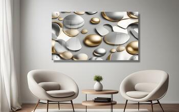 תמונת זכוכית מרהיבה לסלון ולמשרד בועות