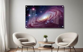 תמונת זכוכית מרהיבה לסלון ולמשרד גלקסיה