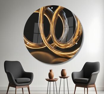 תמונת זכוכית עגולה