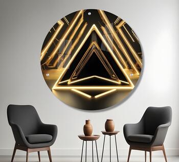 תמונת זכוכית עגולה