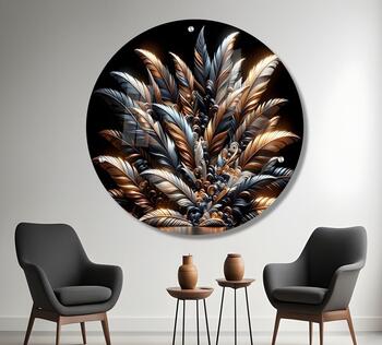 תמונת זכוכית עגולה