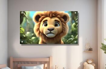 תמונת זכוכית לחדרי ילדים סימבה